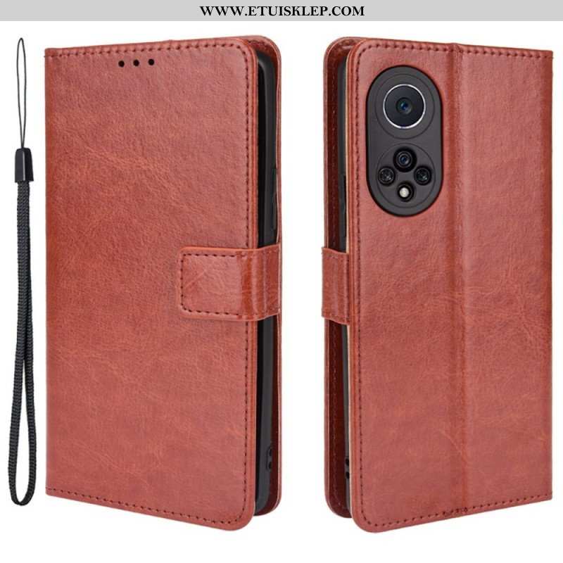 Etui Na Telefon Pokrowce do Honor 50 Pro Pro Faux Leather Błyszczący